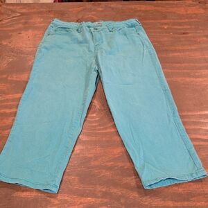 Style & Co. Teal Capri Pants